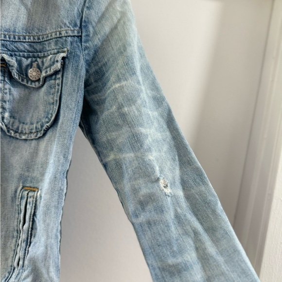 J Crew vintage distressed Jean jacket - Picture 4 of 13